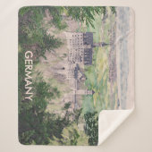 Kasteel Retro Neuschwanstein in Duitsland Sherpa Deken (Voorkant)
