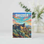 Kasteel Rozafa Briefkaart (Staand voorkant)
