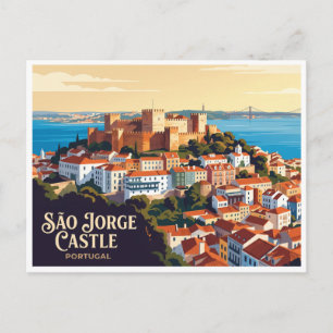 Kasteel São Jorge Lissabon Portugal Briefkaart