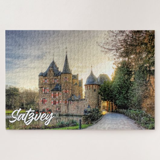 Kasteel Satzvey, Duitsland Legpuzzel (Horizontaal)