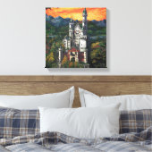 Kasteel Schloss Neuschwanstein Canvas Afdruk (Insitu (Slaapkamer))