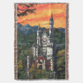 Kasteel Schloss Neuschwanstein Deken (Voorkant Verticaal)