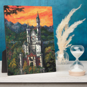 Kasteel Schloss Neuschwanstein Fotoplaat