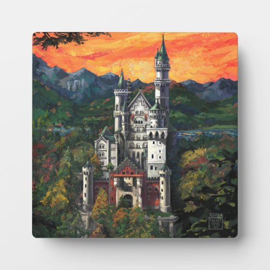 Kasteel Schloss Neuschwanstein Fotoplaat (Voorkant)