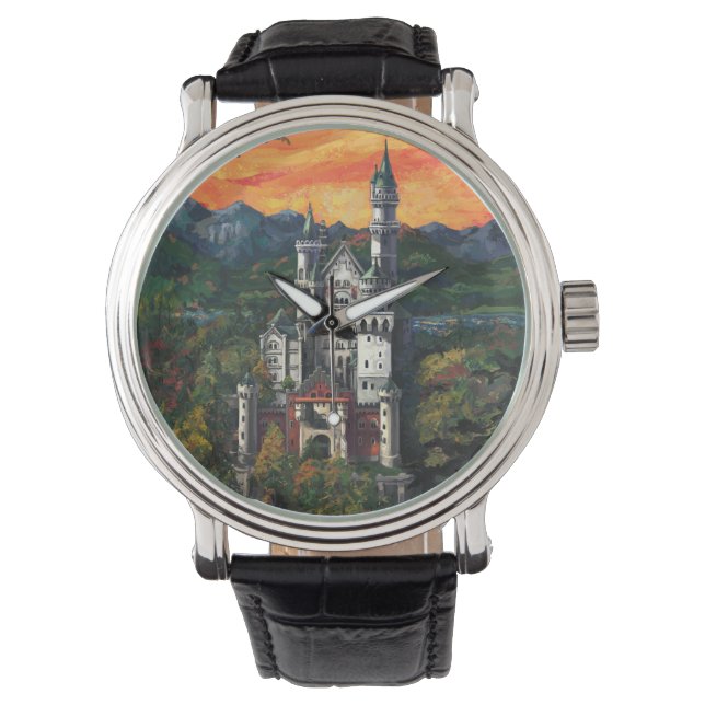 Kasteel Schloss Neuschwanstein Horloge (Voorkant)