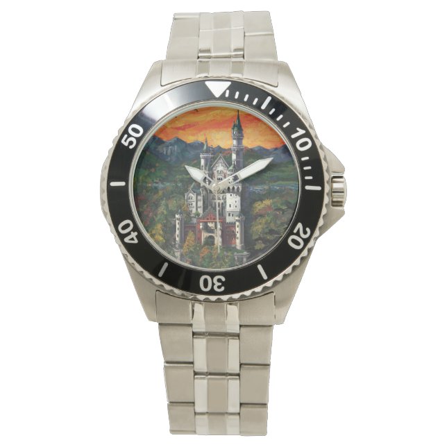 Kasteel Schloss Neuschwanstein Horloge (Voorkant)