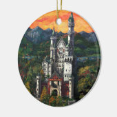 Kasteel Schloss Neuschwanstein Keramisch Ornament (Links)