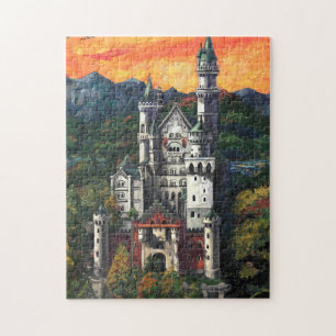 Kasteel Schloss Neuschwanstein Legpuzzel