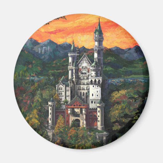 Kasteel Schloss Neuschwanstein Magneet (Voorkant)