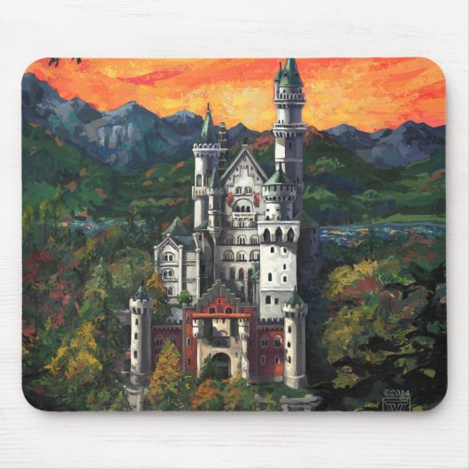 Kasteel Schloss Neuschwanstein Muismat (Voorkant)
