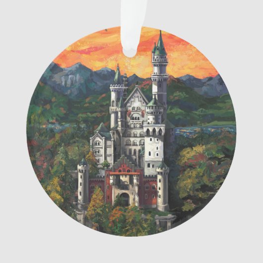 Kasteel Schloss Neuschwanstein Ornament (voorkant)