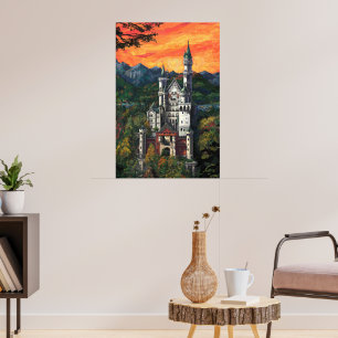 Kasteel Schloss Neuschwanstein Poster