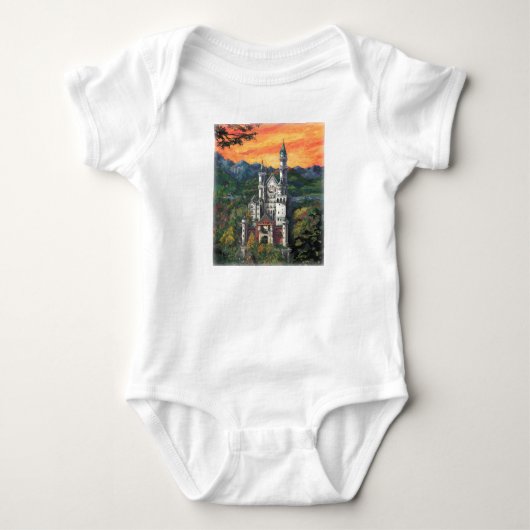 Kasteel Schloss Neuschwanstein Romper (Voorkant)