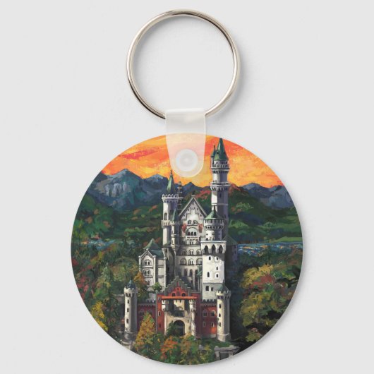 Kasteel Schloss Neuschwanstein Sleutelhanger (Voorkant)