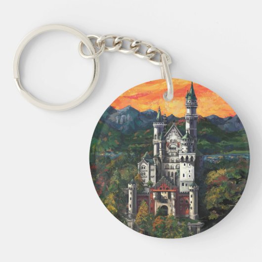 Kasteel Schloss Neuschwanstein Sleutelhanger (Voorkant)