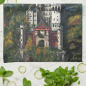 Kasteel Schloss Neuschwanstein Theedoek (Gevouwen)