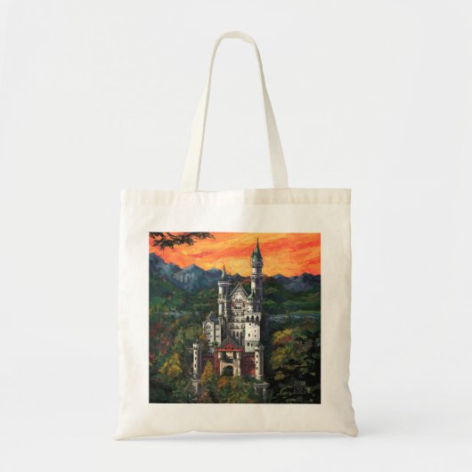 Kasteel Schloss Neuschwanstein Tote Bag (Voorkant)