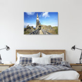 Kasteel Sinclair Girnigoe, Wick, Caithness, 2 Canvas Afdruk (Insitu (Slaapkamer))