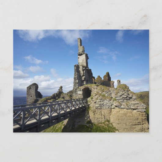 Kasteel Sinclair Girnigoe, Wick, Caithness, Briefkaart (Voorkant)