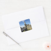 Kasteel Sinclair Girnigoe, Wick, Caithness, Vierkante Sticker (Envelop)