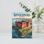 Kasteel Sønderborg Denemarken Briefkaart (Staand voorkant)