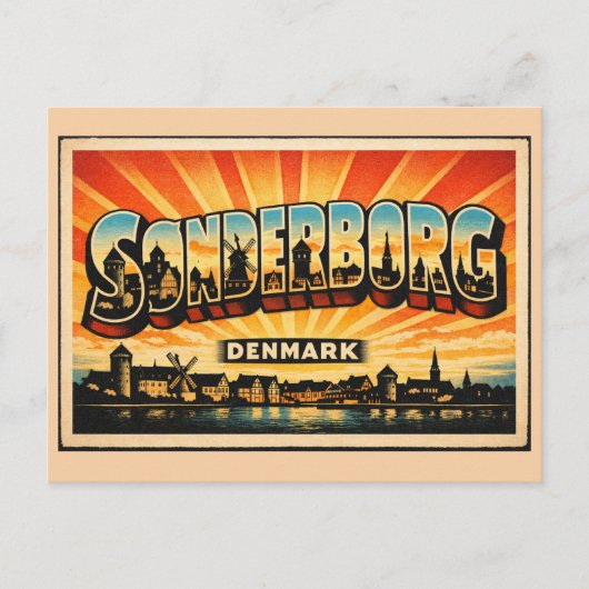 Kasteel Sønderborg Denemarken Briefkaart (Voorkant)