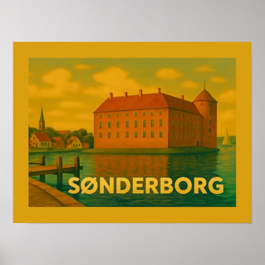 Kasteel Sønderborg Denemarken Poster (Voorkant)