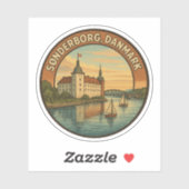 Kasteel Sønderborg Denemarken Sticker (Vel)