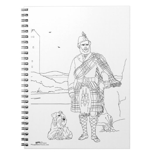 Kasteel Stalker, Argyll Schotland Notitieboek (Voorkant)
