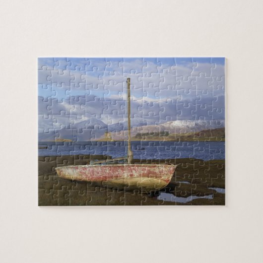 Kasteel Stalker met vissersboot op de Legpuzzel (Horizontaal)