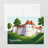 Kasteel Stari Grad Kroatië Briefkaart (Voorkant / Achterkant)