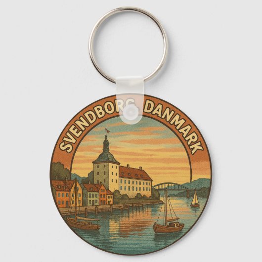 Kasteel Svendborg Denemarken Sleutelhanger (Voorkant)