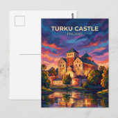 Kasteel Turku Finland Briefkaart (Voorkant / Achterkant)