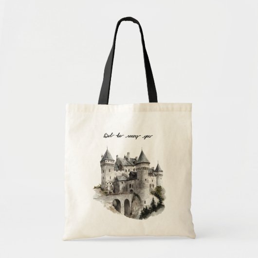 Kasteel Uil Ziet U Tote Bag (Voorkant)