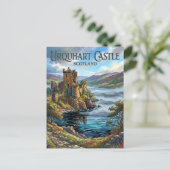 Kasteel Urquhart Schotland Briefkaart (Staand voorkant)