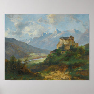 Kasteel Vaduz Adolf Obermüllner Poster
