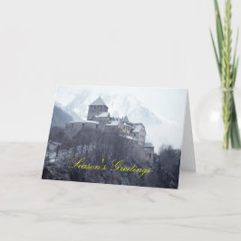 Kasteel Vaduz Liechtenstein Feestdagen Kaart