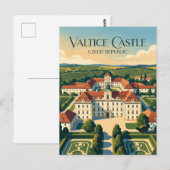 Kasteel Valtice Tsjechië Briefkaart (Voorkant / Achterkant)