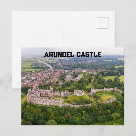 Kasteel van Arundel en omgeving Briefkaart (Voorkant / Achterkant)