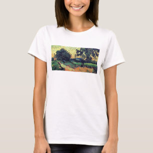 Kasteel van Auvers bij zonsondergang - Vincent Van T-shirt