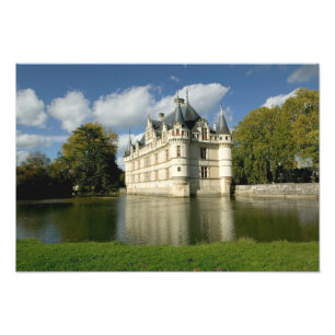 Kasteel van Azay-le-Rideau, Indre-et-Loire, 4 Foto Afdruk
