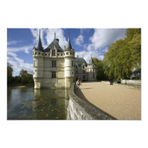 Kasteel van Azay-le-Rideau, Indre-et-Loire, Foto Afdruk
