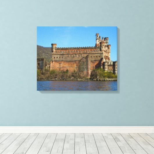 Kasteel van Bannerman Canvas Afdruk (Insitu (Houten vloer))