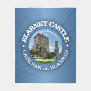 Kasteel van Blarney (rood) Fleece Deken