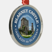Kasteel van Blarney (rood) Metalen Ornament (Rechts)