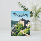 Kasteel van Bouillon België Briefkaart (Staand voorkant)