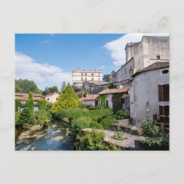 Kasteel van Bourdeilles en Dronne Rivier, Dordogne Briefkaart