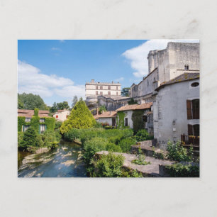 Kasteel van Bourdeilles en Dronne Rivier, Dordogne Briefkaart