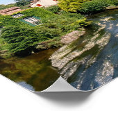 Kasteel van Bourdeilles en Dronne Rivier, Dordogne Poster (Hoek)