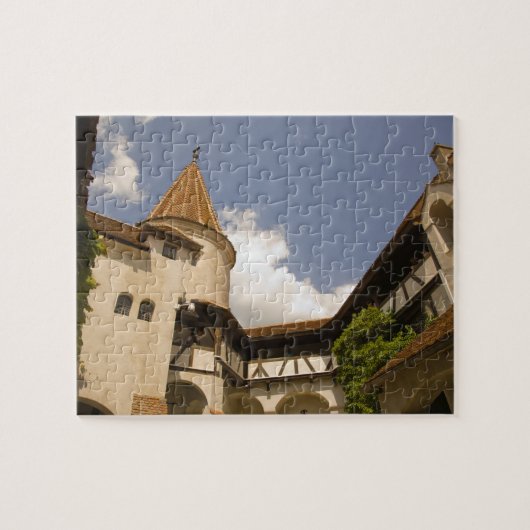 Kasteel van Bran uit de 13de eeuw (Draculas' Castl Legpuzzel (Horizontaal)